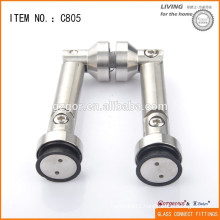 Details about Balustrade Glass Wall Connector Y-shape Bracket Clamp